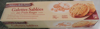 Galettes Sablées aux Fruits Rouges