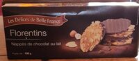 Florentins nappés de chocolat au lait