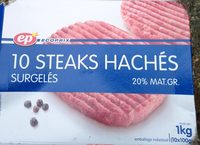 Steak Hachex10 20%%Mg Ep,