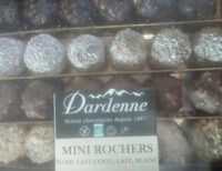 Minis rochers noir, lait, coco, blanc