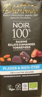Noir 100% raisins éclats d'amandes