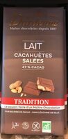 Chocolat lait 47% cacahuète salée