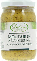Moutarde à l'ancienne biologique au vinaigre de cidre