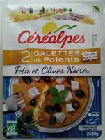 Galettes de Polenta Feta et Olives Noires