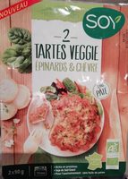 Tartes veggie épinards et chèvre