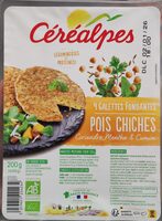 4 galettes fondantes pois chiches