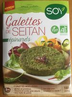 Galettes de seitan-épinards
