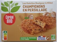 Galettes millet et boulghour aux champignons