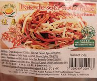 Pâte de soja en lamelles aux 5 parfums