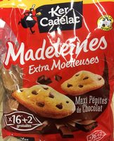 Madeleines Extra Moelleuses Maxi Pépites de Chocolat