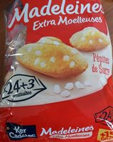 Madeleines extra moelleuse pépites de sucre
