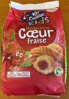 Madeleines coeur fraise