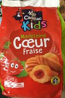 Madeleine coeur fraise