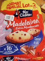 Madeleines chocolat au lait