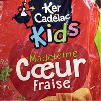 Madeleine coeur fraise