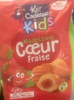 Madeleine coeur fraise