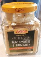 Soléou Moutarde Fine Aux Olives Vertes Et Romarin (200g
