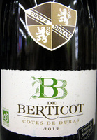 Côtes de Duras AOC 2012 Blanc Sec Bio BB de Berticot