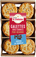 Galettes bretonnes pur beurre aux pépites de chocolat