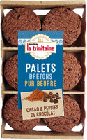 Palets bretons pur beurre au cacao et aux pépites de chocolat