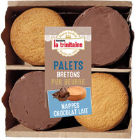 Palets bretons pur beurre nappés de chocolat au lait