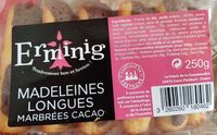 Madeleines longues marbrées cacao