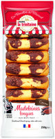 Les madeleines longues marbrées cacao de Marcel