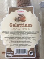 Galettines saveur Cacao