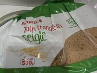 Pain tranché au seigle