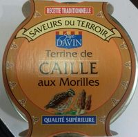 Terrine de caille aux morilles