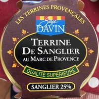 Terrine de sanglier