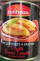 Maxi Quenelles à Gratiner (Poulet Sauce Tomate au piment basque)