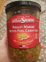 Poulet mariné petits pois carottes
