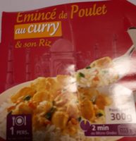 Emince de Poulet au Curry et Riz Long