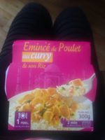 Emincé De Poulet Au Curry Et Son Riz