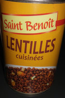 Lentilles cuisinées