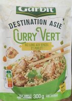 POULET CURRY VERT - Riz long  aux épices et poulet