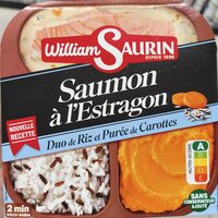 Saumon duo riz purée de carottes