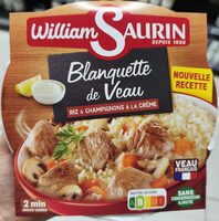 Blanquette de veau riz et champignons à la crème