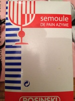 Semoule de pain azyme