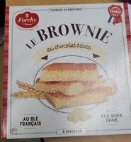 Brownie chocolat blanc