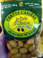 Vertes cassées au basilic et à l'ail