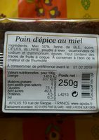 Pain D'épice Moulé 250G
