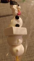 Brochette guimauve panache noel