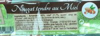 Nougat tendre au miel