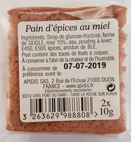 Pain d'épices au miel