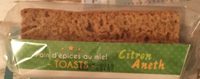 Toasts de pain d’épices au miel citron aneth