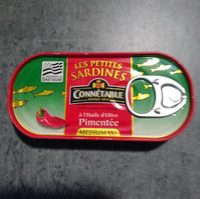 Connétable Les Petites Sardines à l'huile d'olive pimentée medi... les 3 boites de 41,25 g net égoutté