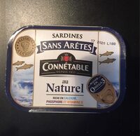 Sardines sans arêtes au naturel