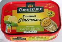 Sardines marinade citron basilic sans huile